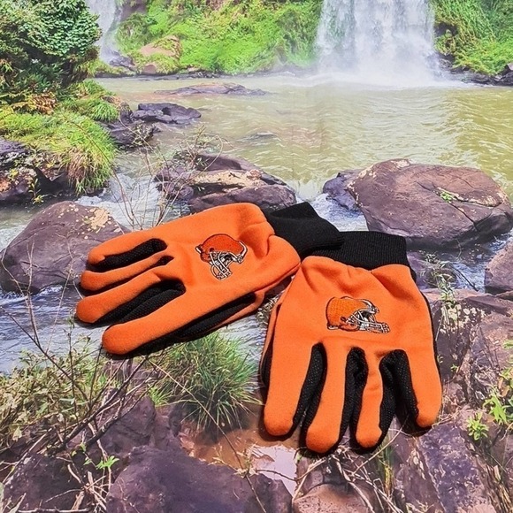 Other - Cleveland Browns Gloves Orange Black‎